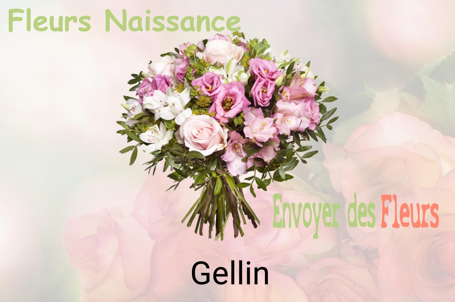 Bouquet de fleurs de naissance livré à Gellin